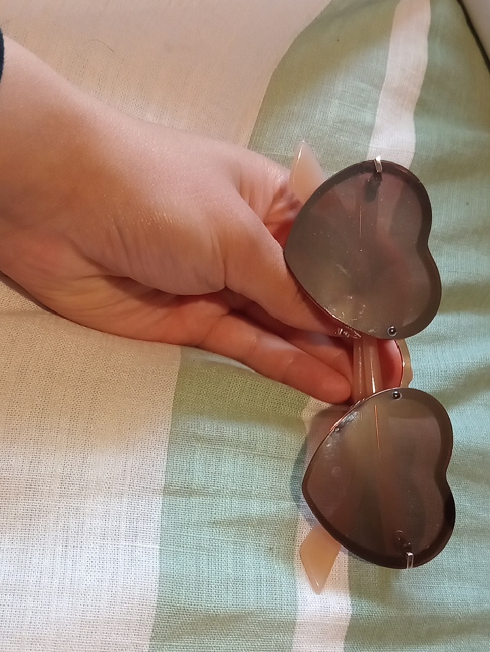 Heart-Shaped Pink Sunglasses for Women